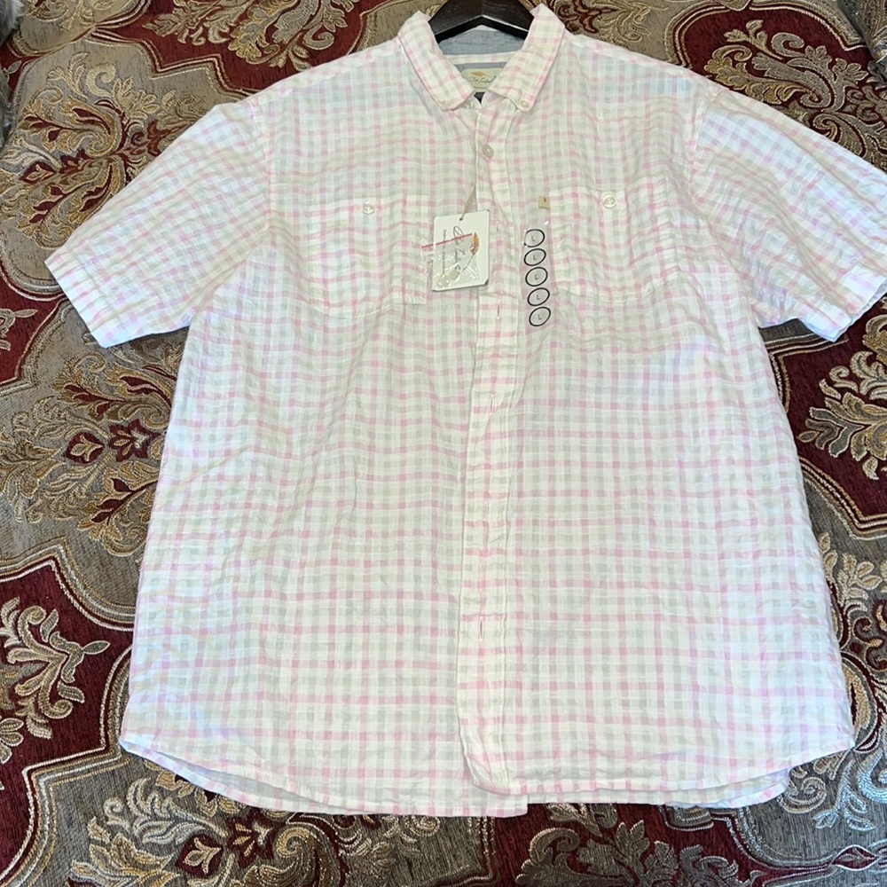 Bob Timberlake Button-down Linen Shirt - Size Large. New with Tags.